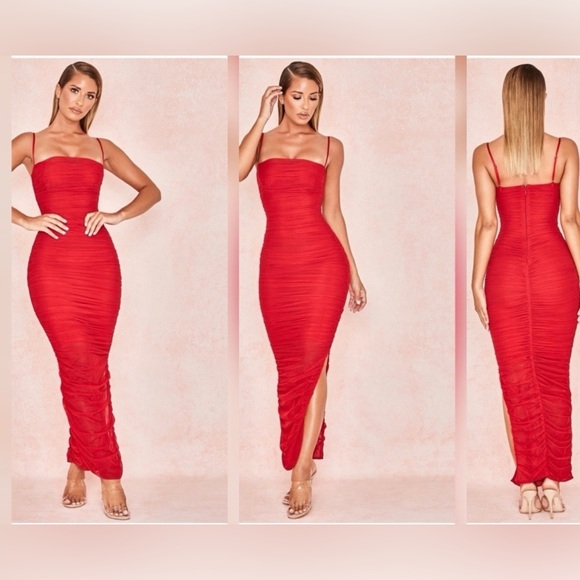 House of CB red Organza dress - Picture 5 of 5